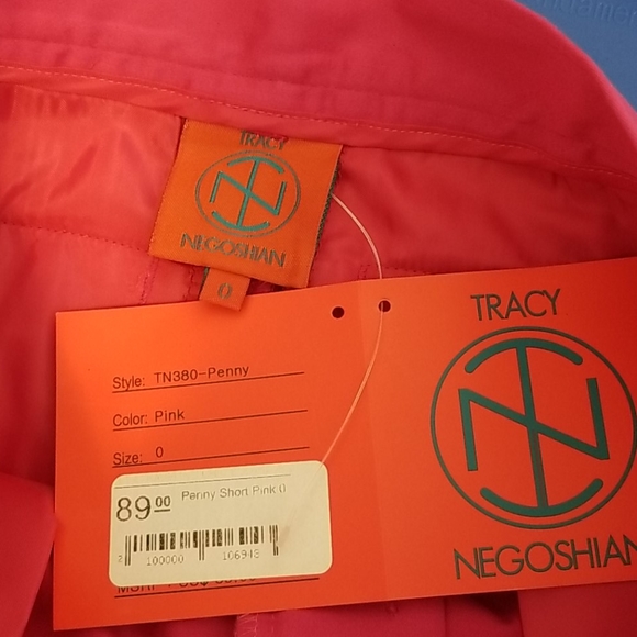 NEW Tracy Negoshian Pink Penny Shorts Size 0 - Picture 6 of 8